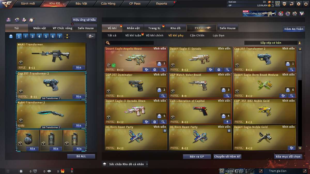 shop acc cf uy tin gia re